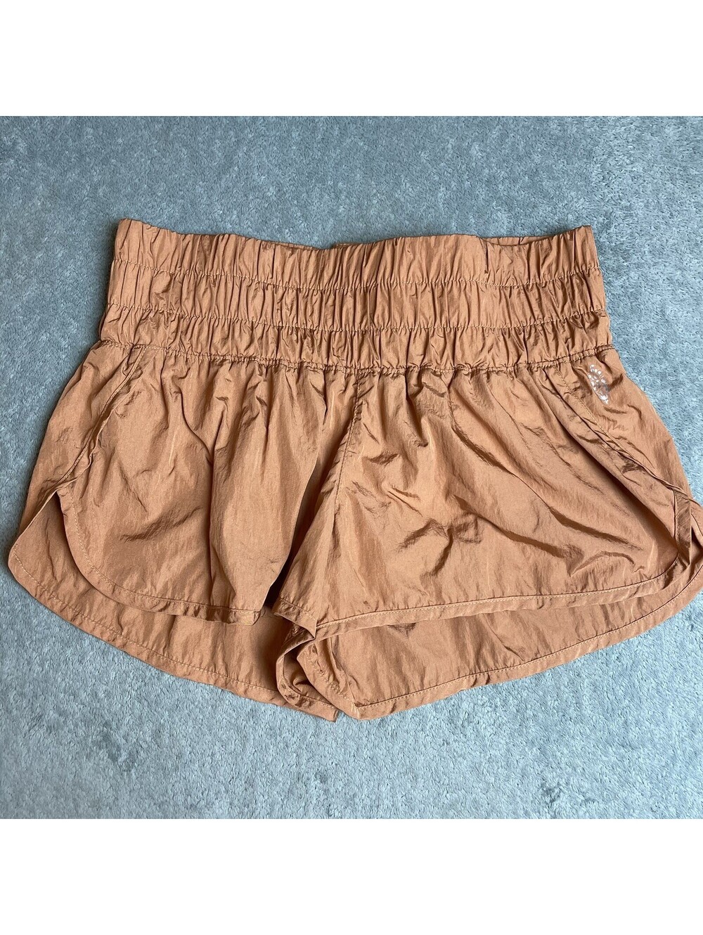 Free People Movement Shorts Medium M (?) Pumpkin Orange 2 Inch Inseam